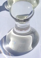 GLASS MULLER PROFESSIONAL ARTIST'S PIGMENT GRINDING TOOL 60MM OD PYREX SECOND