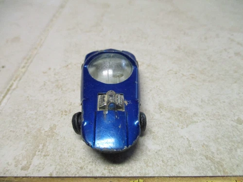 SILHOUETTE - Blue w/White Interior Vintage 1967 USA Original Hot Wheels REDLINE