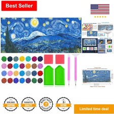 Full Drill Diamond Painting Kit - Starry Night Theme - 15.8"x33.5" - Home Decor