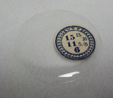 GLASS POCKET WATCH CRYSTAL HUNTER CASE SIZE 15 13/16 H 6 REPLACEMENT PART 72