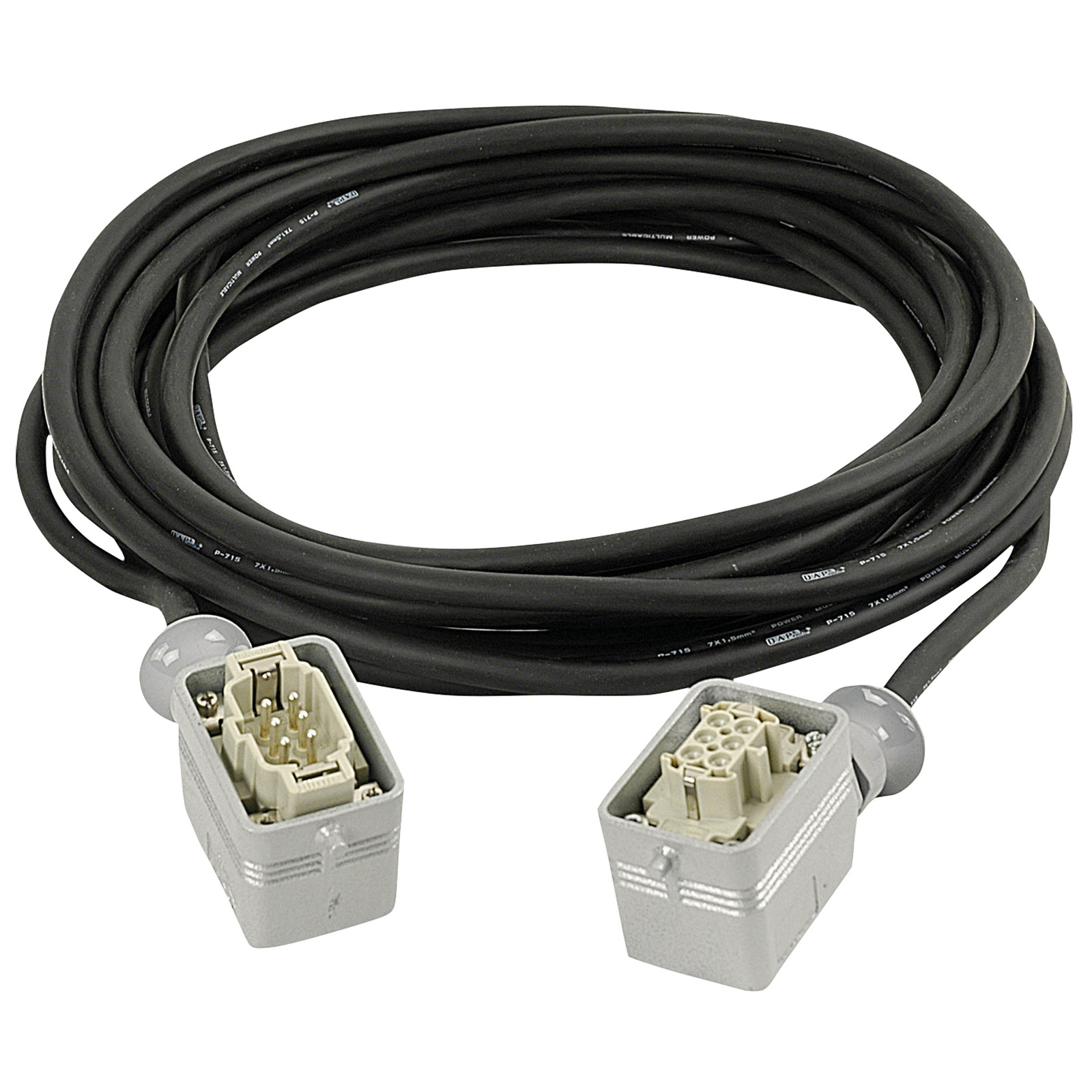 Thumbnail - Dap Power Multicable 6-pin Male-female, 6 X 1.5 Mm² 10 M, 6 X 1,5 Mm2