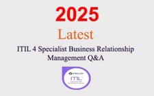 ITIL 4 Business Relationship Management Q A GUARANTEED 1 month update 