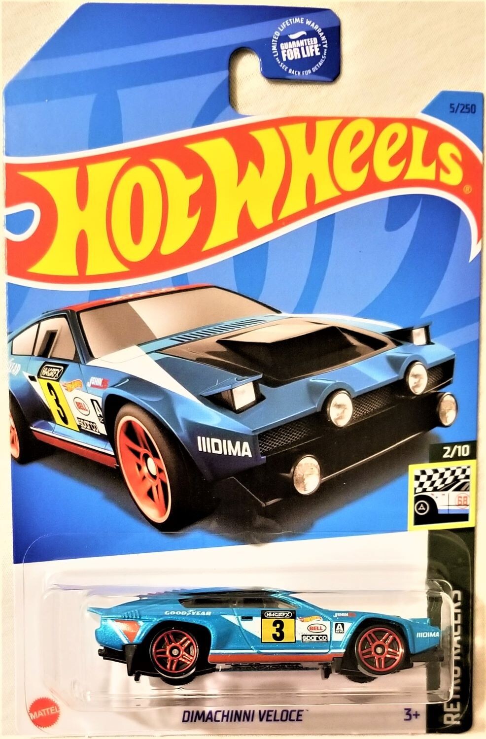 Hot Wheels - 2023 Retro Racers 2/10 Dimachinni Veloce 5/250 (BBHKJ78)