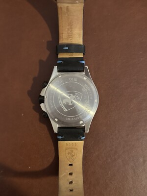 Ferrari フェラーリ PILOTA 腕時計 クォーツ 電池・ベルト交換済 ferrari pilota cronometro blue dial 0830388 (rare) with box