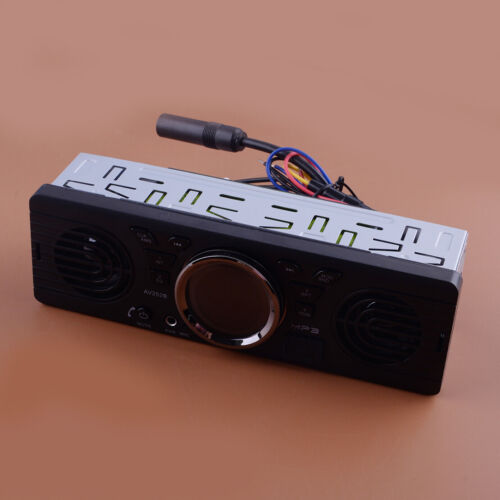 Single Din Car Radio Stereo In-Dash Bluetooth MP3 Player Speaker FM AUX USB TF - Afbeelding 1 van 7