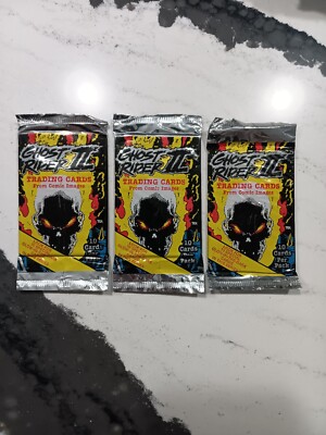 (3) -  1992 Ghost Rider 2 Marvel Comic Images Sealed Card Packs FREE SHIP! T346