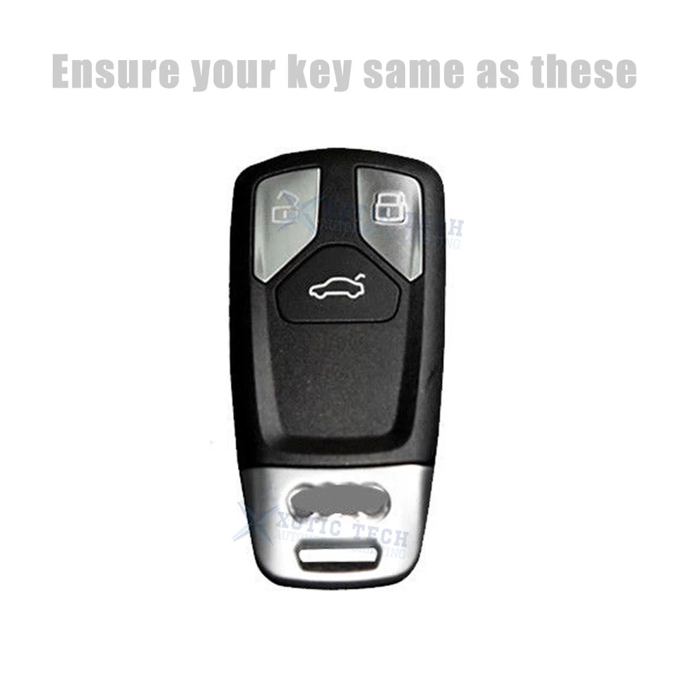 Чехол-брелок из углеродного волокна текстура бесключевой умный брелок для Audi A4 A5 S5 Q5 Q7 TT SQ5 - Изображение 2 из 4