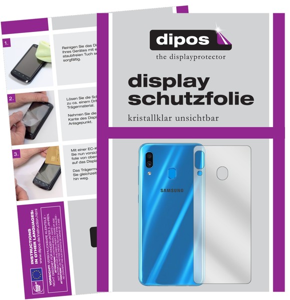 6X Schutzfolie FüR Samsung Galaxy A30 RüCkseite Klar Displayschutzfolie Folie-image