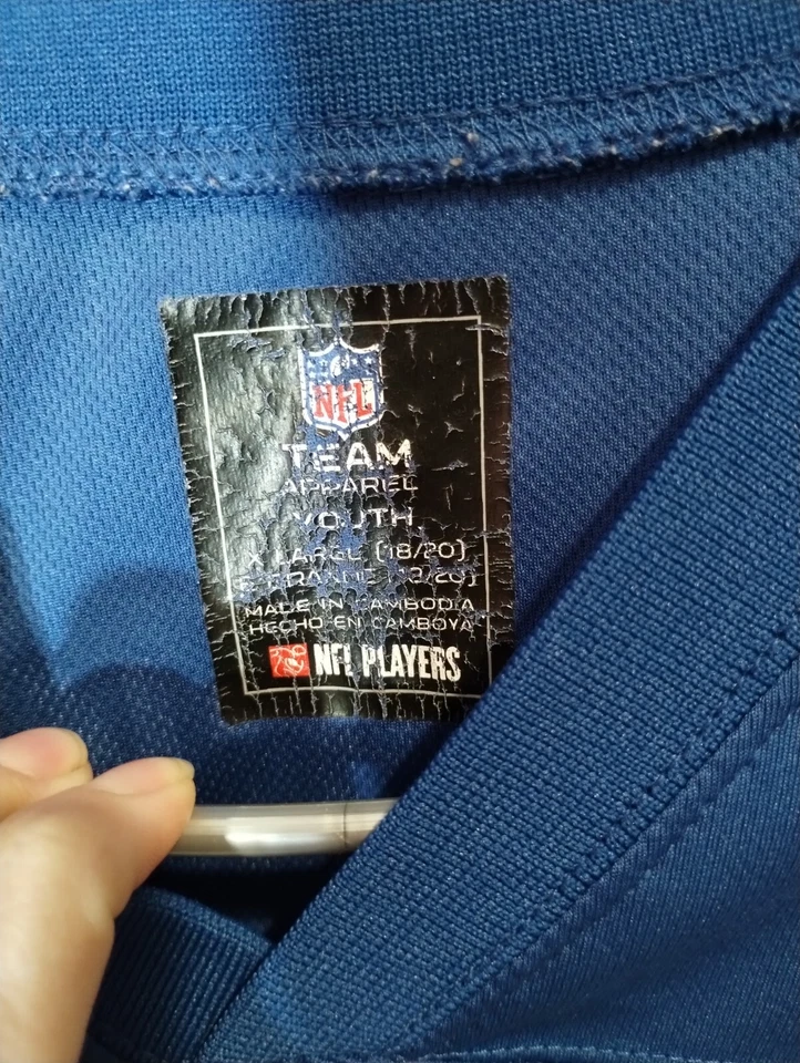 Camiseta Andrew Luck 12 Indianapolis Colts Azul Juvenil XL NFL Fútbol Foto 4 de 4
