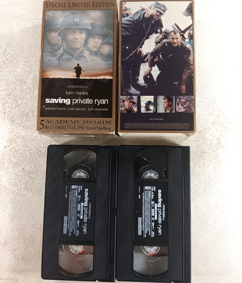 Saving Private Ryan VHS Movie 2000 2-Tape Set Special Limited Edition - Image 4 of 4
