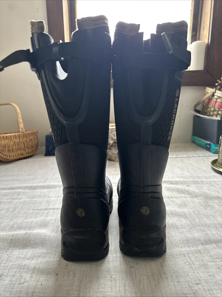 LaCrosse Womens Alpha Thermal Boots - Black/Tan - USA womens size 6 - Image 4 of 4