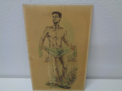 Vintage Knight figure study 1966 male mcm Mid Century