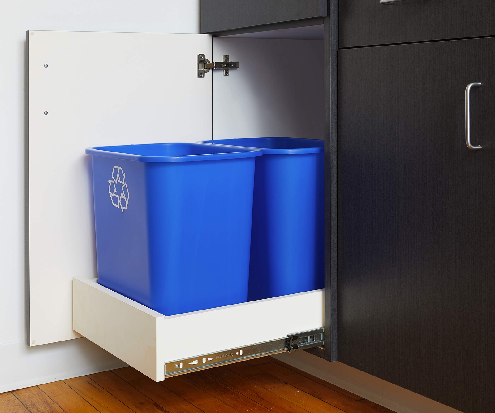 United Solutions 7 Gallon / 28 Quart Space Saving Recycling Bin Fits Under De...
