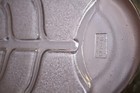 Vintage Glassbake silver  & glass serving tray with wood stand Made in U.S. A. — photo 4
