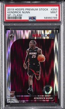 2019 PANINI HOOPS PREMIUM STOCK SP-FLASH #250 KENDRICK NUNN ROOKIE RC PSA 9