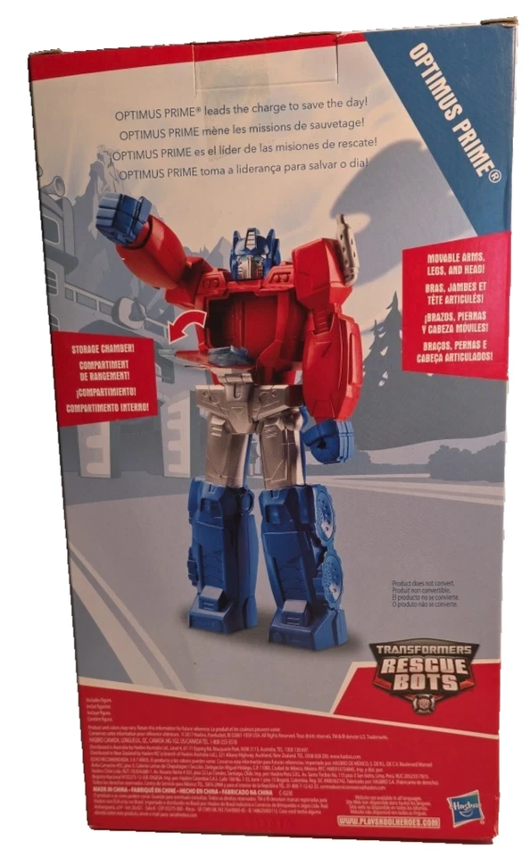 Epic Optimus Prime Transformers Rescue Bots Playskool Brand New - Image 2 of 2