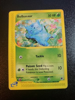 Bulbasaur 94/165 Expedition Common Moderate Play Pokemon DNA GAMES