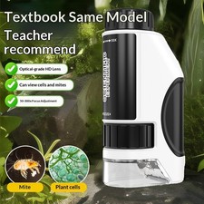 Handheld Microscope HD Portable - Science Experiment Toy for Students Kids
