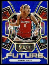 2024 Panini Select WNBA Future 12 Shakira Austin Wash Mystics Blue Prizm 18/49