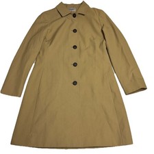 Cinzia Rocco Icons Cotton Blend Lightweight Coat In Camel/Tan Size: 6