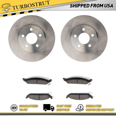 Front OE Brake Rotors Brake Pads Kit fits 1995-2000 Chrysler Cirrus
