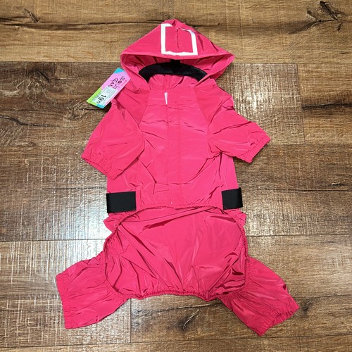 Squid Game Hundekostüm maskierter Soldat rot Overall L NEU mit Etikett Halloween
