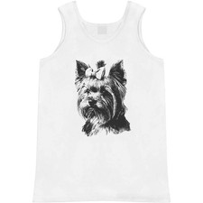 'Yorkshire Terrier with Bow' Adult Vest / Tank Top AV058729 