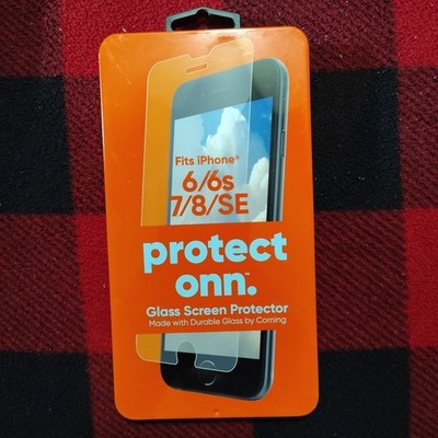Onn Glass Screen Protector For iPhone 6/6s/7/8/SE High Clarity 9H *Broken Seal*