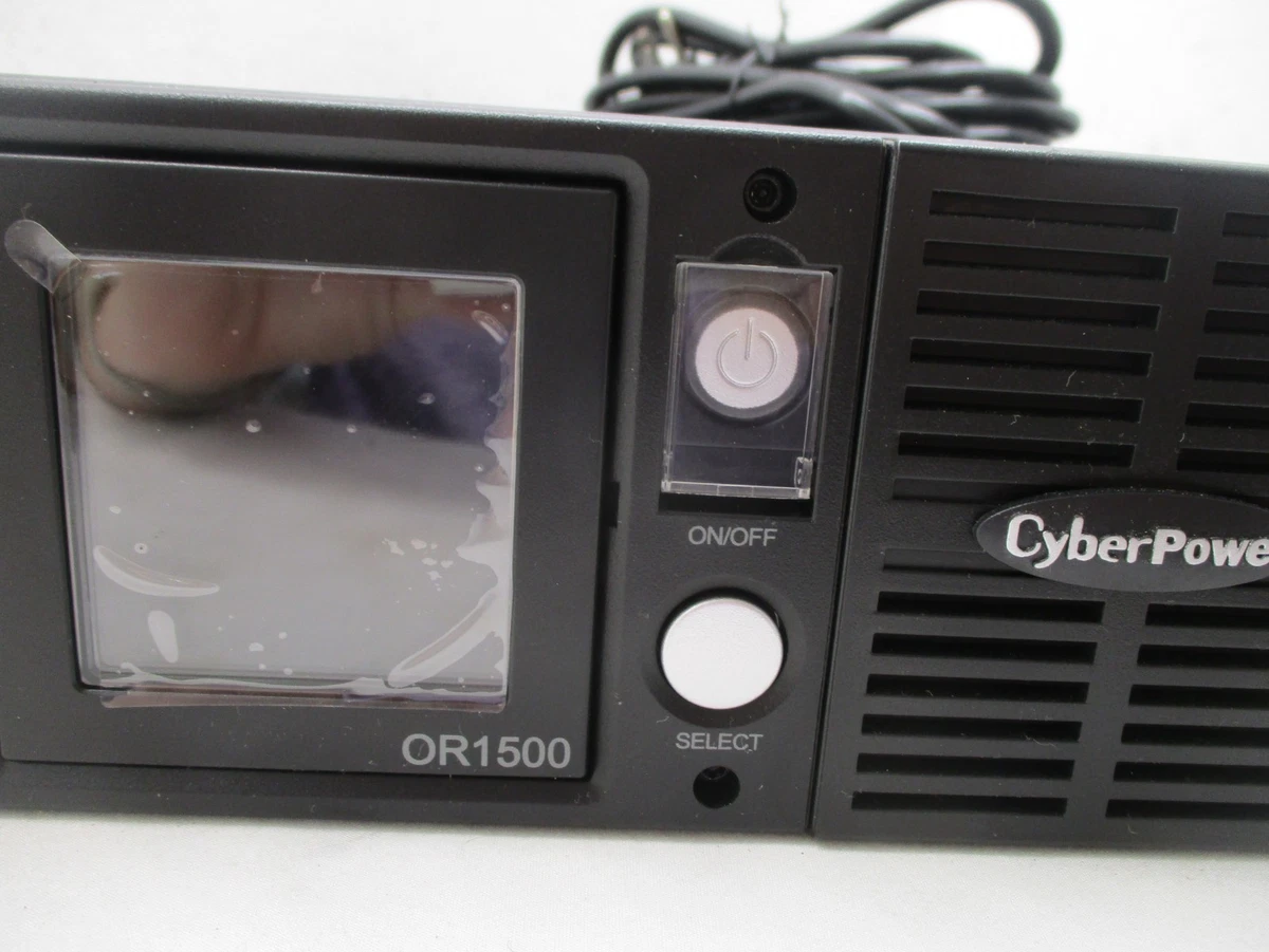 CyberPower OR1500LCDRT2U LCD UPS Battery Back Up System 1500VA/900W