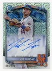 2025 Bowman Chrome Nick Lorusso 1st Prospect Auto HTA Choice #/150 Mets