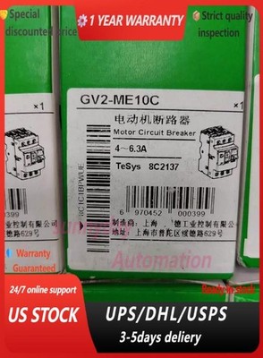 1PC New GV2-ME10C Telemecanique Motor Circuit Breaker 4-6.3 Amp GV2ME10C