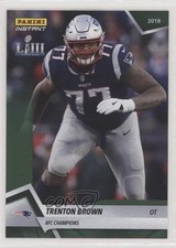 2018 Panini Instant NFL AFC Champions Green 4/10 Trenton Brown #417 uk2