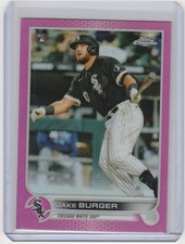 2022 Topps Chrome Pink #29 Jake Burger - Chicago White Sox RC