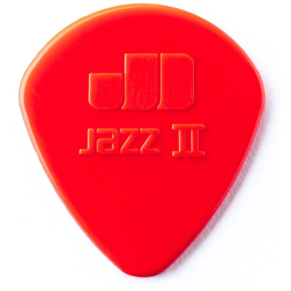 Плектрум Dunlop Nylon Jazz II rot (6Stck) Plek Pick NEU