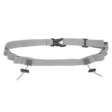 Race Number Belt, Running Belts Bib Holder with 6 Gel Loops Light Gray