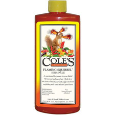 Cole's Wild Bird Products FS08 Flaming Squirrel Seed Sauce, 8-Ounce