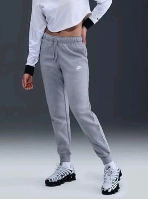 Nike Essential Fleece Jogger Grey Sweatpants BV4095-063 Women's Medium