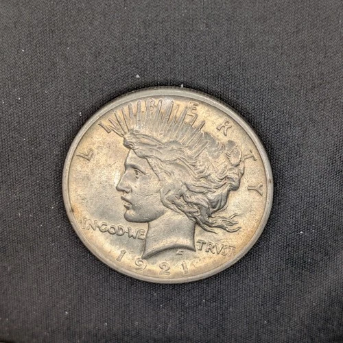 1921 Peace Dollar, AU, 90% Silver