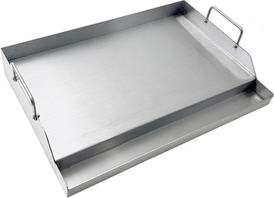 Parts DS126 Stainless Steel BBQ Cooking Griddle, Universal Flat Top Griddle with