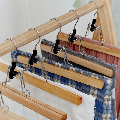 Holz Kleiderbügel Hosenbügel Baumrinde Formschön robust langlebig