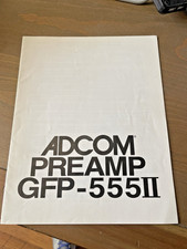 ADCOMGFP-555II PREAMPLIFIER OPERATING INSTRUC...