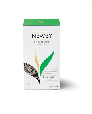 Newby Darjeeling Black Tea Bags | 25 Counts | Floral Aroma & Delicate Flavor 