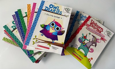 OWL DIARIES + Unicorn Diaries Lot of 16 Book  Branches Rebecca Elliott