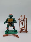 Playmates 1988 Teenage Mutant Ninja Turtles Michelangelo Action Figure Hard Head