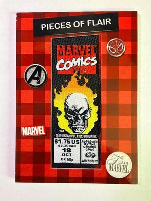 2019 Flair Marvel Pieces of Flair Comic Patch SP POF 7 Marvel Comic Ghost Rider