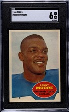 1960 Topps Lenny Moore SGC 6