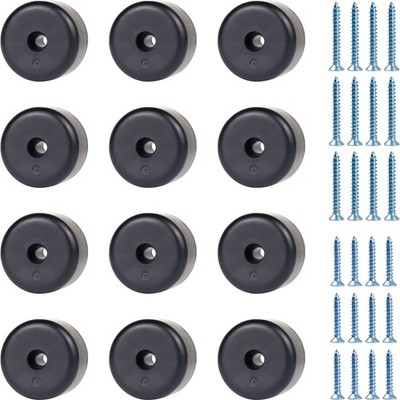 Möbelbeine Rund 24 Stück Füße für Möbel Möbelfüße 24 Stück Ø 40 x H 25 mm