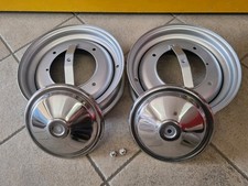 2 Cerchi In Ferro,4Dadi,4Coppe Acciaio Per Fiat 500EPOCA Mod.L