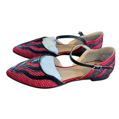 Dream Walkers Kusama Red Size Euro 37 Women's Flats Handmade in Spain