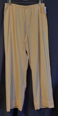 auden. Women's Sleepwear Bottoms/Lounge Pants. Peach Striped. Size M.